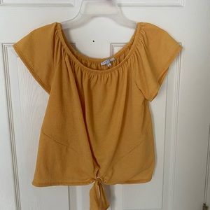 mustard yellow top